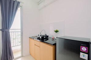 Estúdio standard | Cozinha privada | Chaleira elétrica