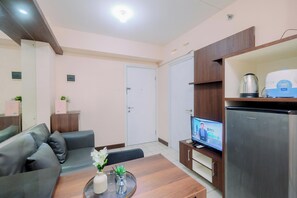 Standard Apartment | Living room - Simple Look 2Br Apartment Green Pramuka City Near Shopping Center (Jakarta)