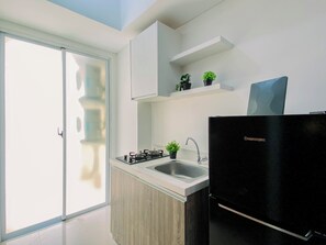 Standard Apartment | Private kitchen - Good Choice 2Br Apartment Near Krl Station At Vittoria Residence (Jakarta)