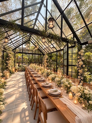 Zona para bodas al aire libre