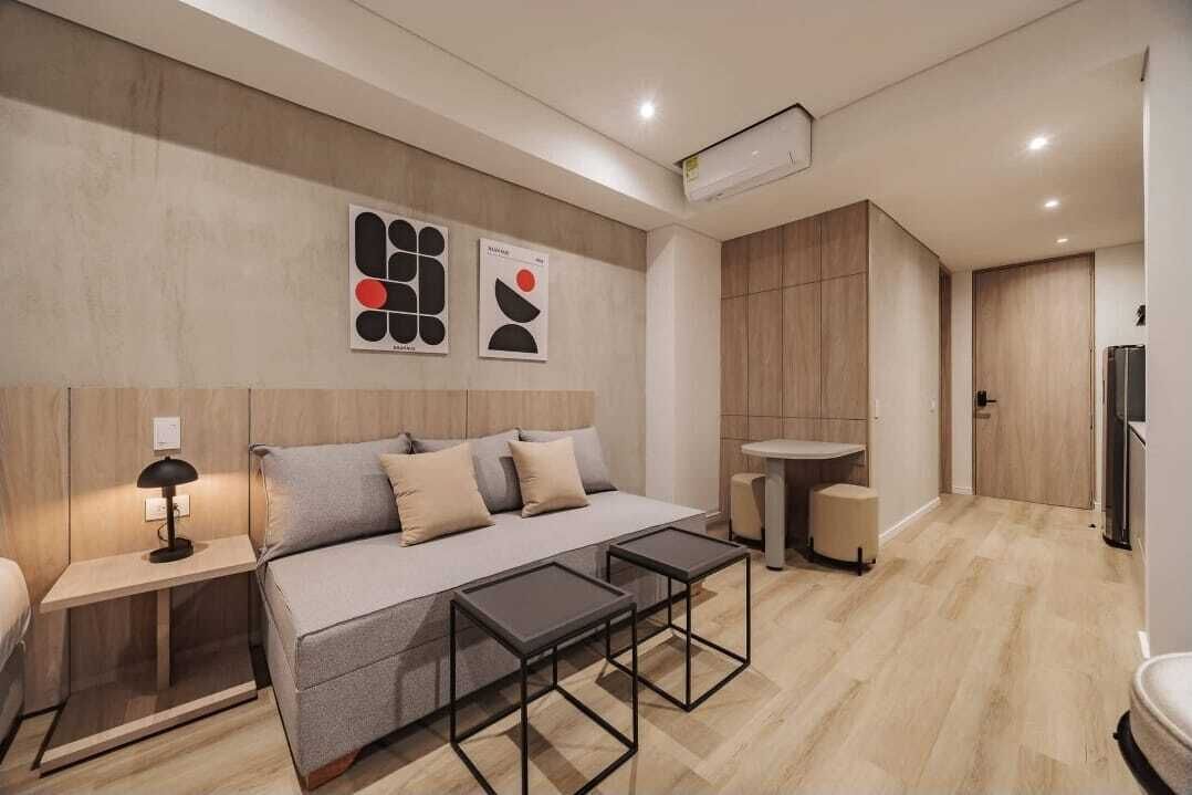 Leilighet – deluxe, balkong, byutsikt | Innvendig