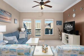 Smart TV - Ohana: Semi-Oceanfront Condo, Community Pool, Easy Beach Access (Kill Devil Hills)