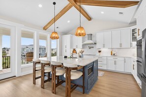 Fridge, microwave, oven, stovetop - Vitamin Sea Escape by Brunswick Vacation Rentals: 6BR OIB Retreat, Sleeps 18 (Ocean Isle Beach)
