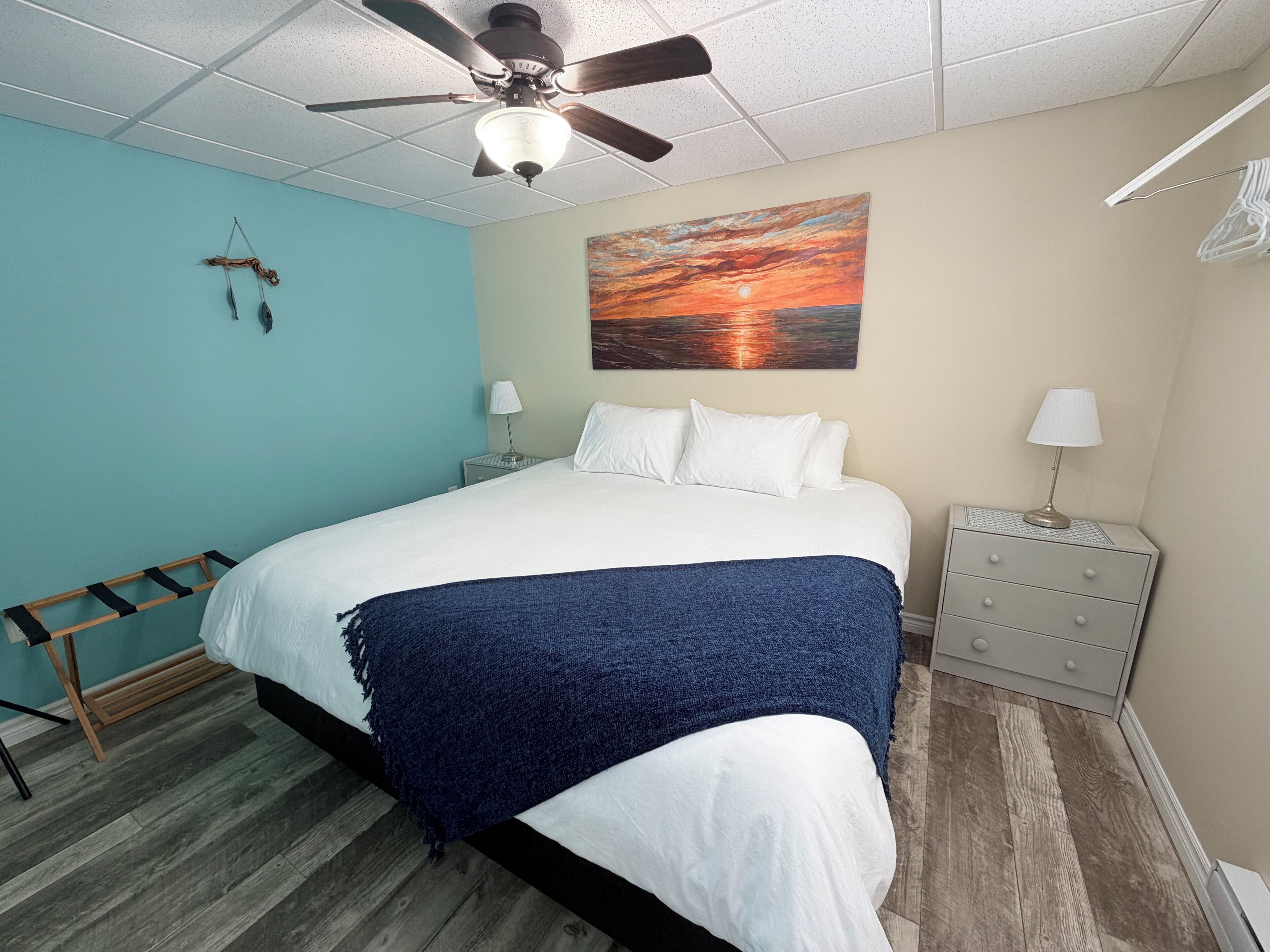 Apartment, 1 King Bed, Kitchenette, Ocean View | Iron/ironing board, free WiFi