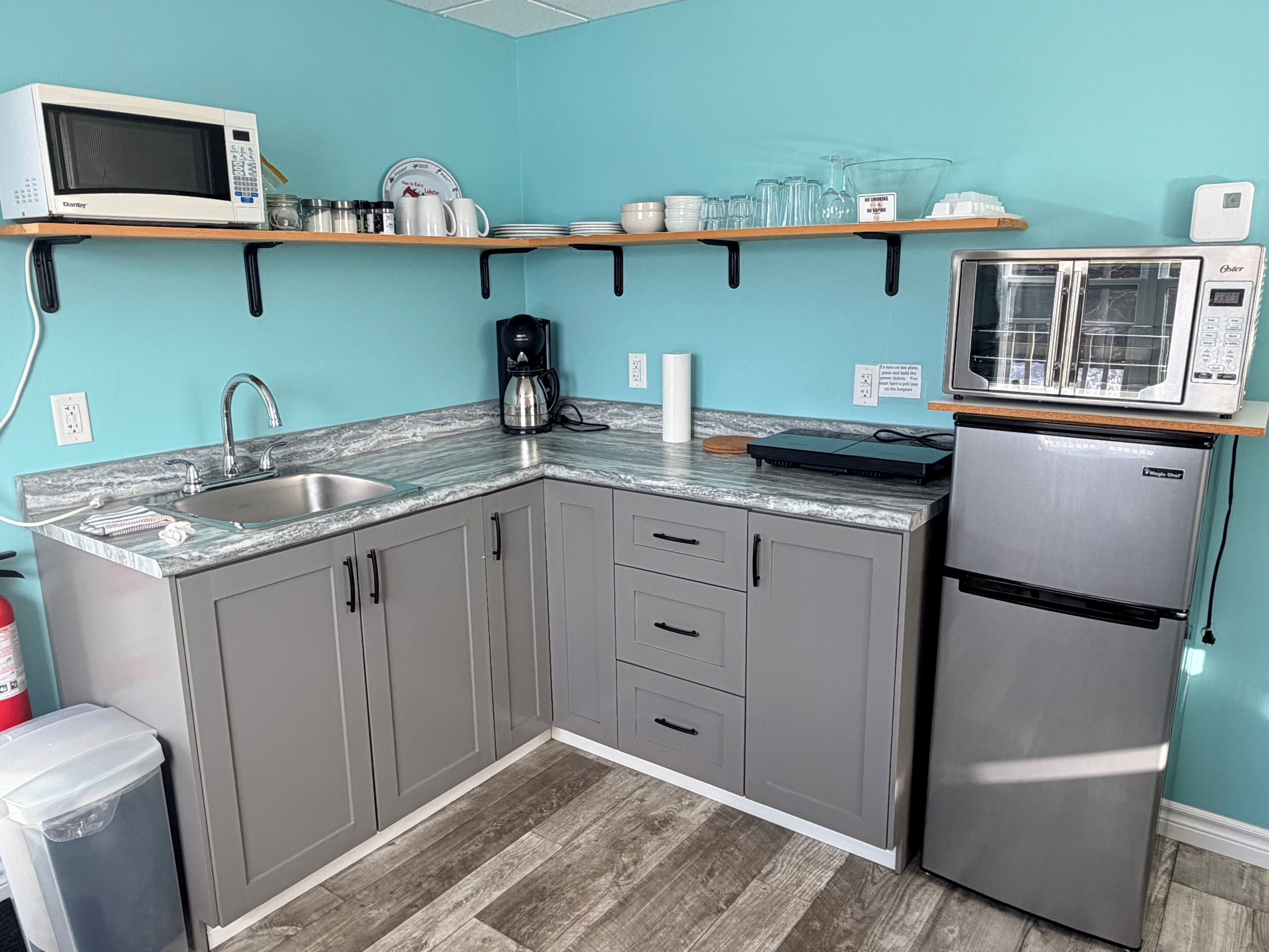 Apartamento, 1 cama King, cozinha americana, vista para o oceano | Cozinha privada