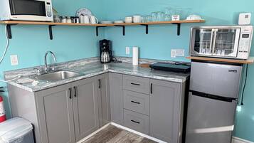 Apartamento, 1 cama King, cozinha americana, vista para o oceano | Cozinha privada