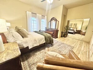 1 bedroom, iron/ironing board, WiFi, bed sheets - Private 1BR Guesthouse Retreat w/ Courtyard & Pool (Yuma)