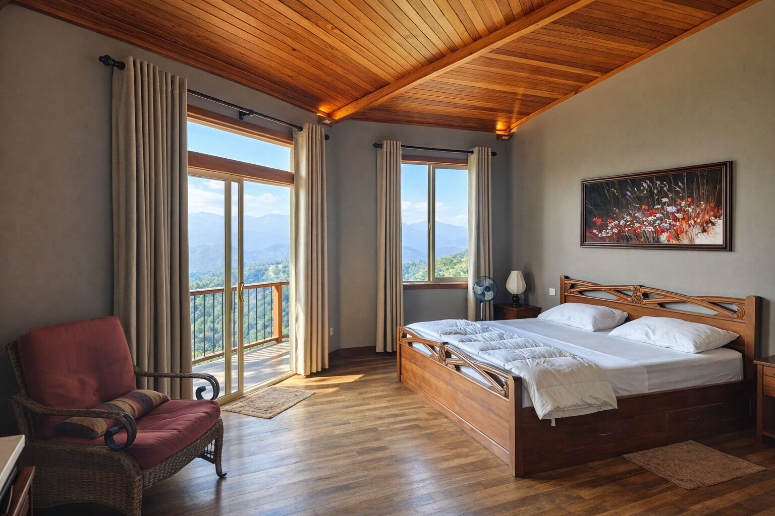 Honeymoon Villa, Balcony, Mountain View | In-room safe, iron/ironing board, free WiFi