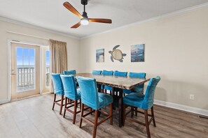 Dining - Oceanfront vacation rental with pool, hot tub, and game room—perfect for families and groups (North Myrtle Beach)