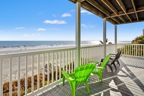 Property grounds - Oceanfront vacation rental with pool, hot tub, and game room—perfect for families and groups (North Myrtle Beach)