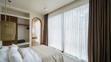 Villa, 2 habitaciones, piscina privada, vistas al mar | Caja fuerte, escritorio, cortinas opacas y wifi gratis