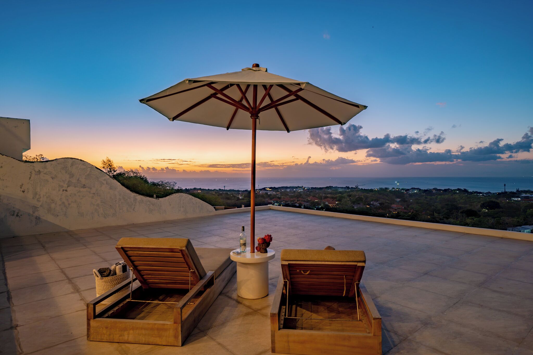 Villa, 2 habitaciones, piscina privada, vistas al mar | Terraza o patio