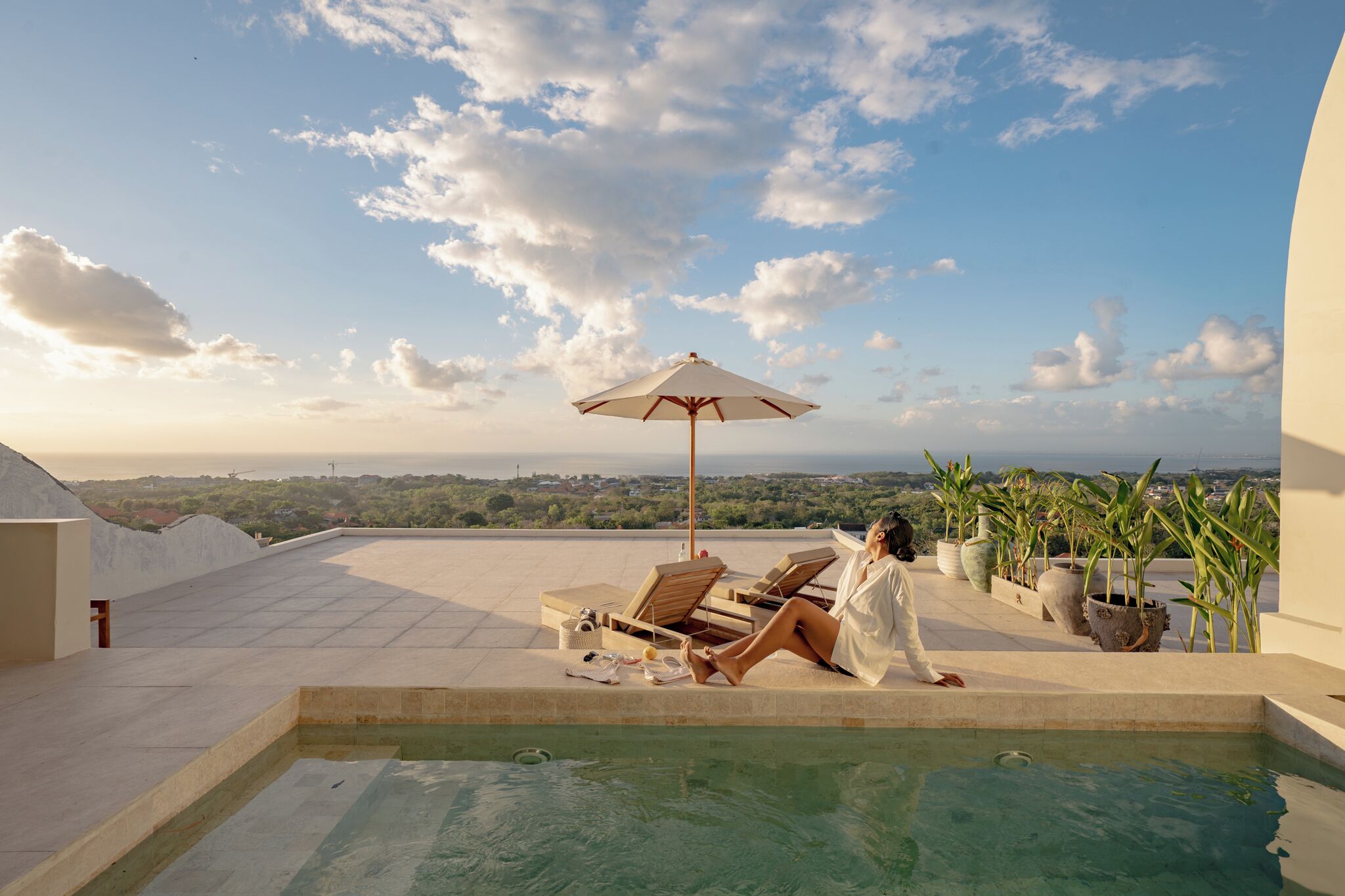 Villa, 2 chambres, piscine privée, vue océan | Vue de la chambre