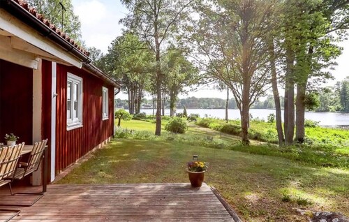 Beautiful home in Urshult with lake view