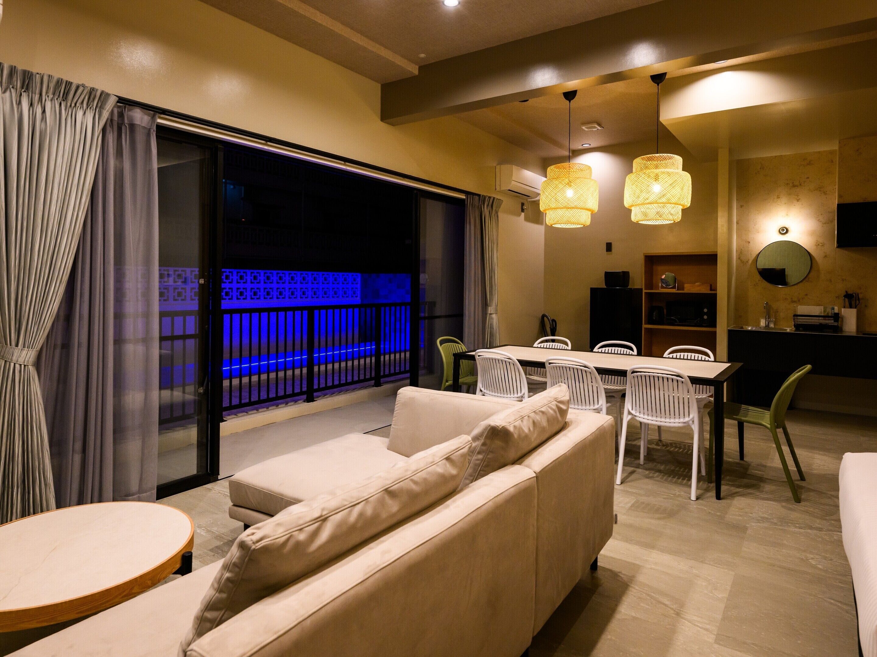 Leilighet, ikke-røyk, bassengutsikt