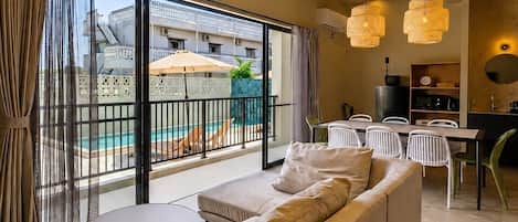 Apartment, Nichtraucher, Poolblick | Ausblick vom Zimmer
