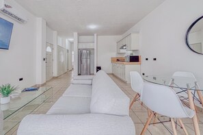 Living area - Punta Arena Housing 2BR home downtown LPZ blocks from beach (La Paz)