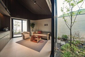 Dobbeltværelse - balkon - havudsigt | Opholdsområde