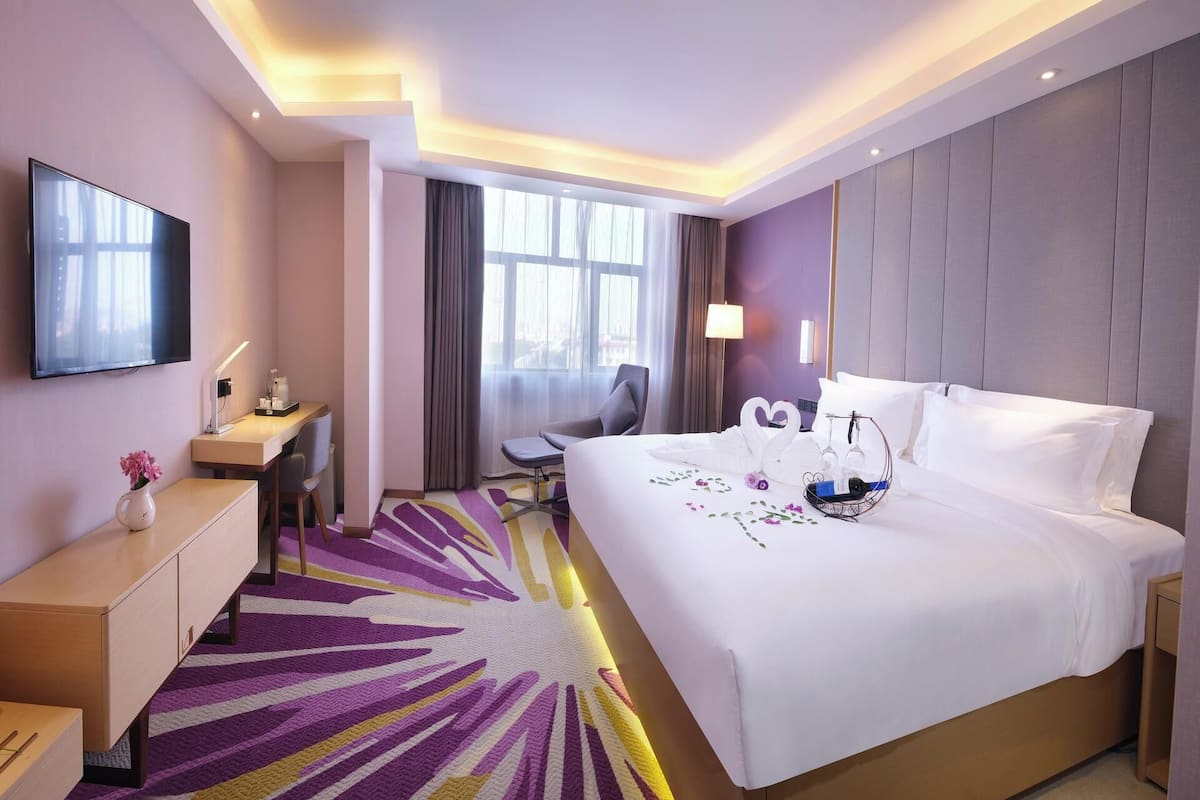 Kamar Double Eksekutif, pemandangan kota | Seprai katun Mesir, seprai premium, dan selimut bulu angsa