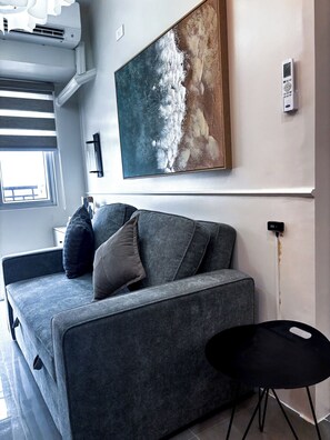 Gemeinsamer Schlafsaal, 1 Schlafzimmer, Balkon | Wohnzimmer