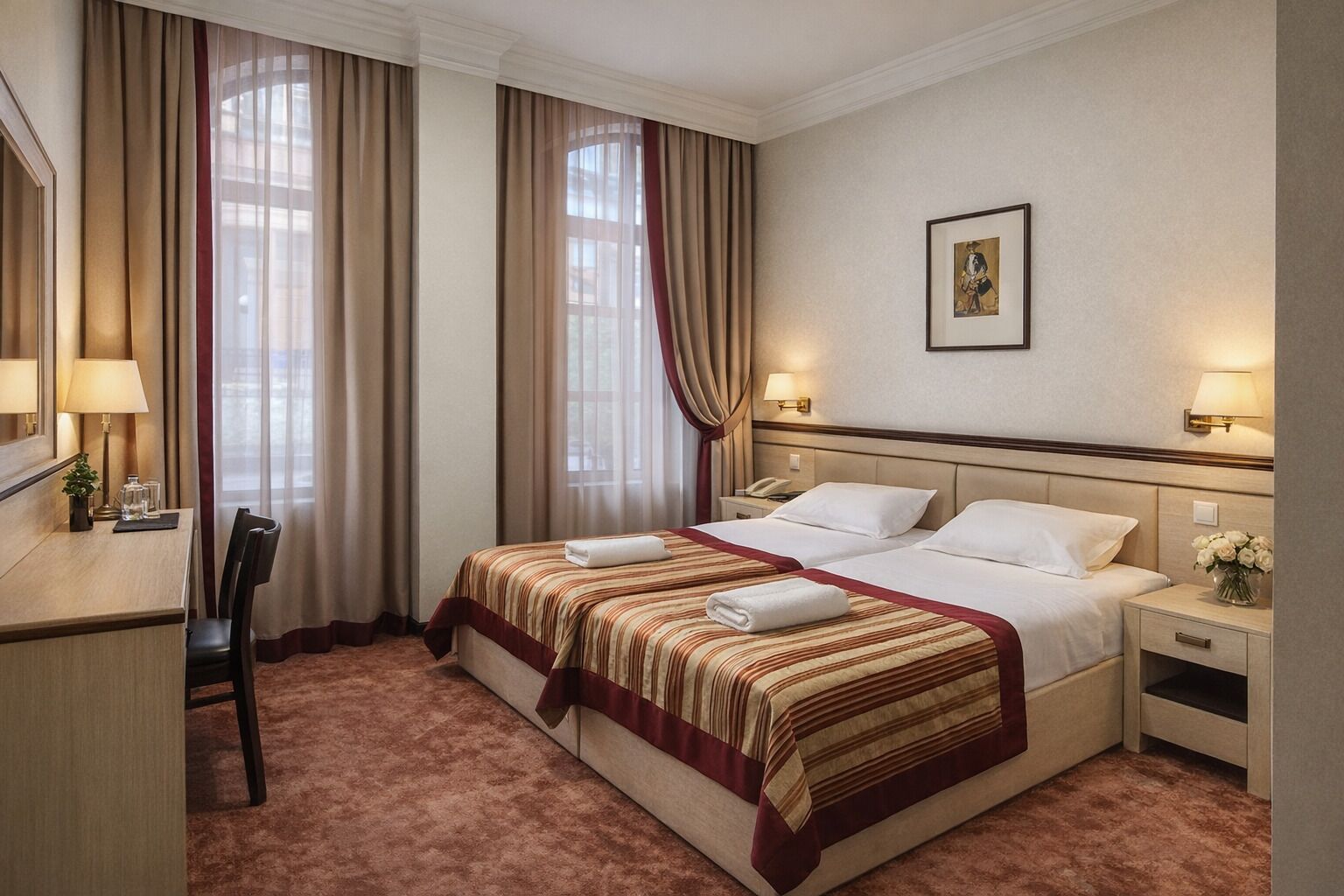 خزنة داخل الغرفة ومكتب وواي فاي مجانًا