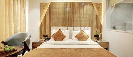 Egyptian cotton sheets, premium bedding, down duvets, memory-foam beds