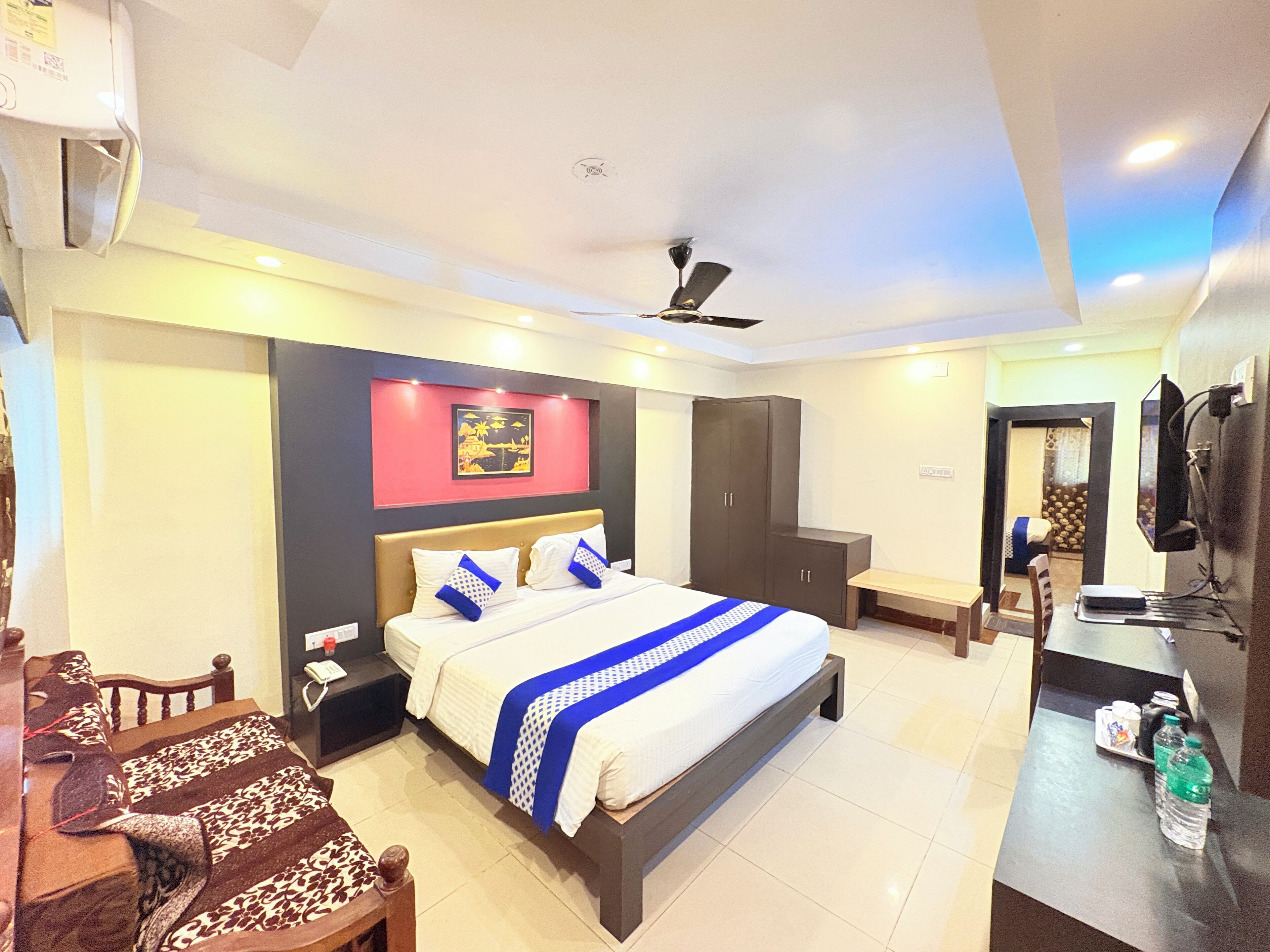 Family Quadruple Room, Garden View | Desk, soundproofing, free WiFi