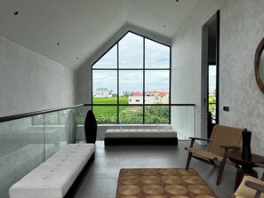 Villa – deluxe, 2 soverom, privat basseng, bassengutsikt | Innvendig