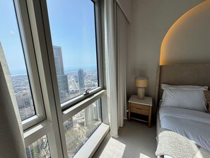 2 bedrooms, iron/ironing board, WiFi, bed sheets - Top floor Grande 2BR Luxe Panoramic Sea View Bohemian Style (Dubai)
