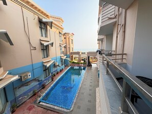 Deluxe Double Room, Partial Sea View | View from room - Hotel Prabhupada Puri (Puri)