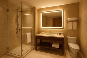 Superior Double Room | Bathroom | Slippers, towels, soap, shampoo - The White Resort and Spa Pawna (Maval,)