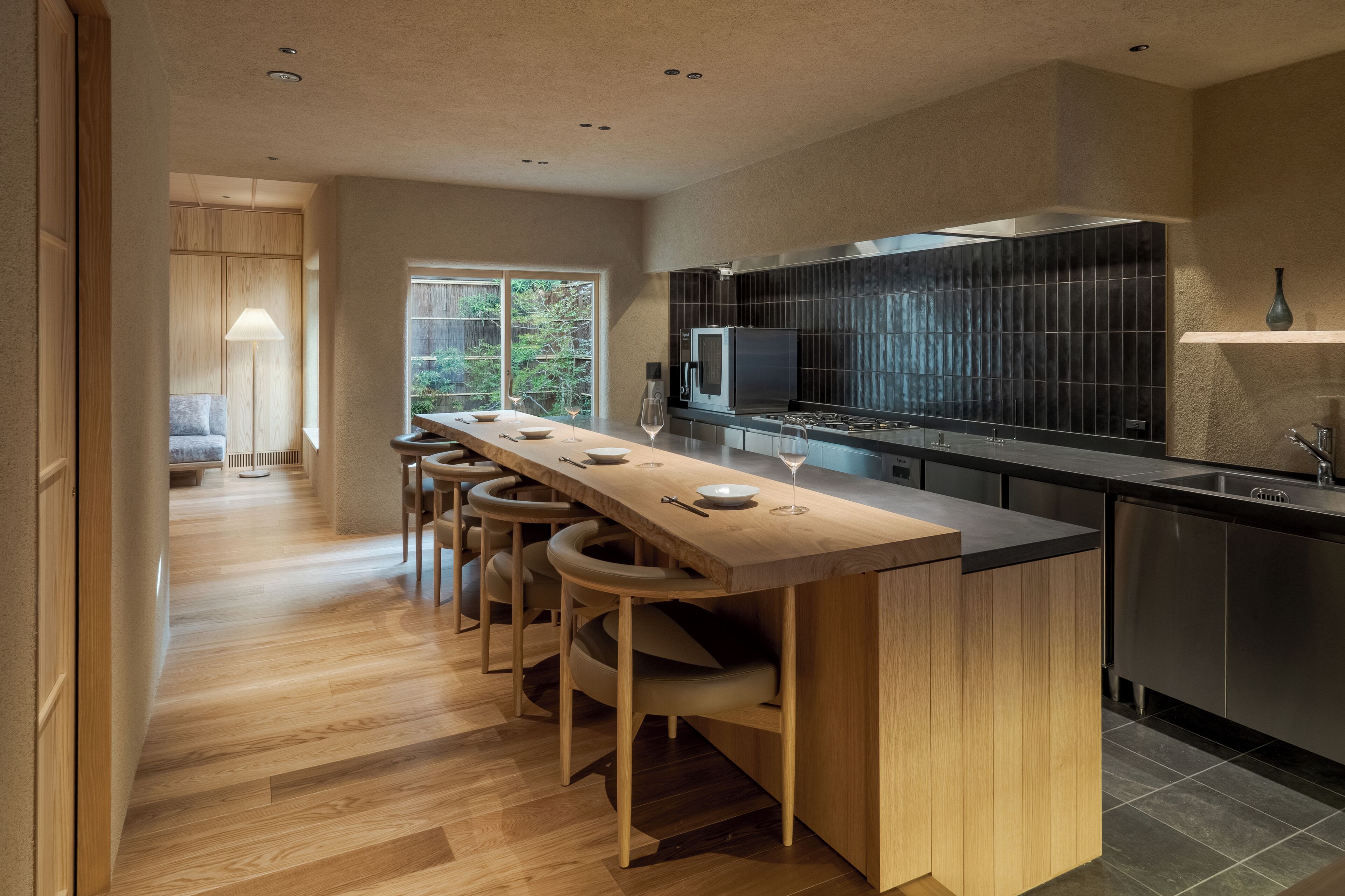 联排别墅, 花园景观 | 私人厨房