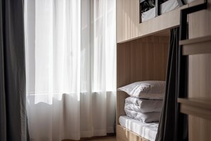 Blackout drapes, soundproofing, iron/ironing board, free WiFi