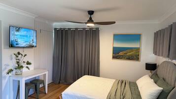 Desk, iron/ironing board, free WiFi, bed sheets