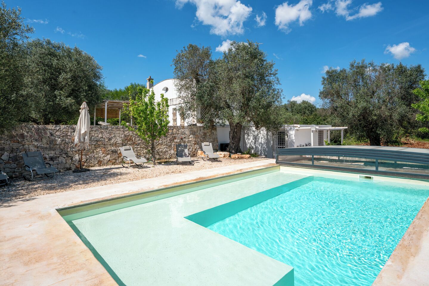 A heated pool