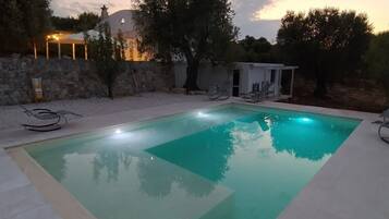 Una piscina riscaldata