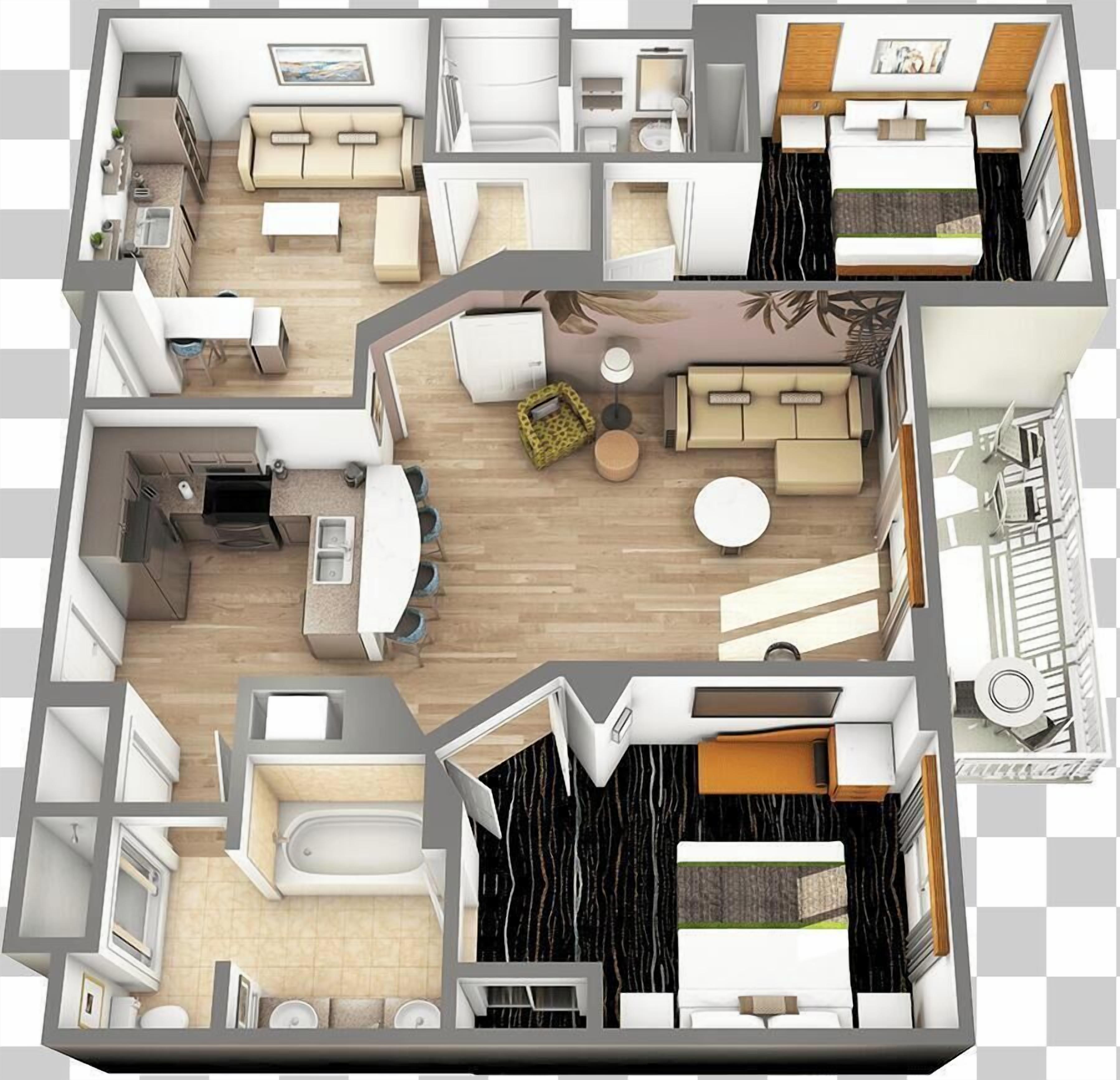 Deluxe-Suite, Poolblick | Grundriss
