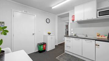 Fridge, microwave, toaster