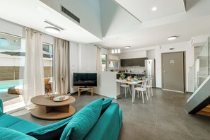 Smart TV - Luna Luxury Villa | Elegant Private Pool Sanctuary in Sivota, Greece (Sivota)