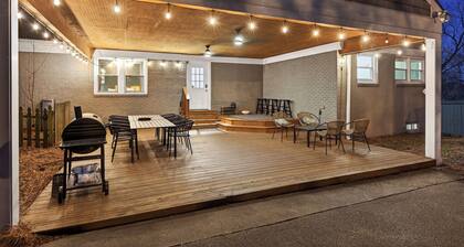 Game Room • Outdoor Lounge • Quick Drive to Downtown | The Carolyn House