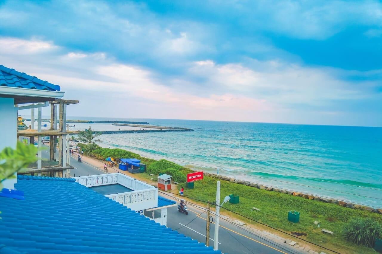 Vista a la playa o el mar