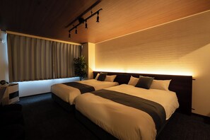 ツインルーム | デスク、WiFi (無料)、ベッドシーツ