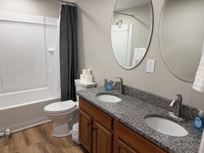 Towels, soap, toilet paper