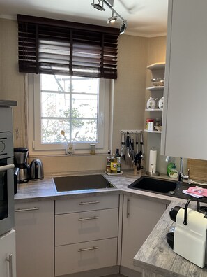 Fridge, microwave, oven, stovetop - Vacation apartment "Hirschzeit" (Hahnenklee)