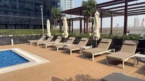 Pool - Modern 1BR Apartment w Balcony in Meydan (Meydan)
