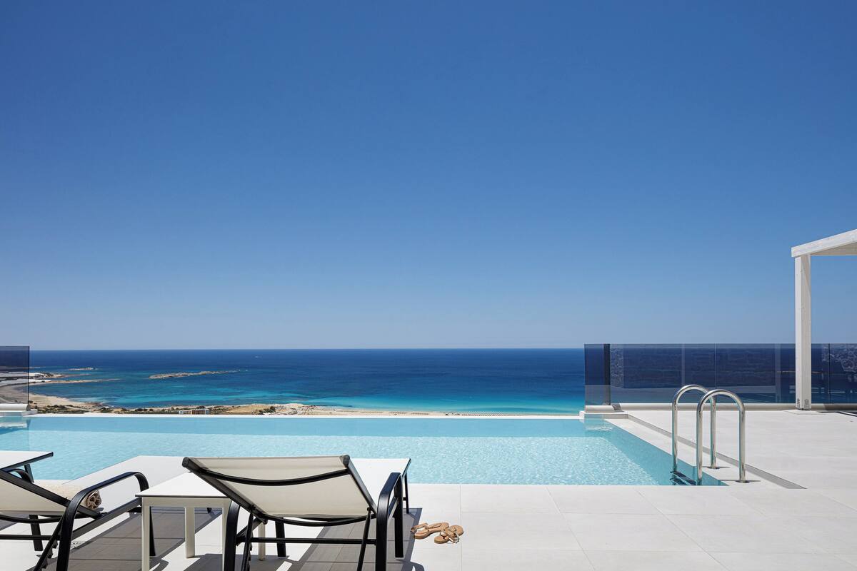 Deluxe Villa, 3 Bedrooms, Private Pool, Sea View (NEREA) | Basseng | 4 utendørsbassenger