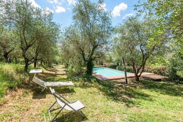 Pool - ‘Nido Blu Loft’ Apartment with Shared Pool, Private Garden, and Wi-Fi (Siena)