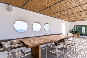 Dining - Villa Achille with sea view - My Rental Homes (Mykonos)