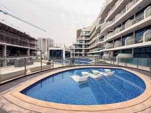 Pool - Luxury 1BR with Private Pool & Balcony (Arjan)