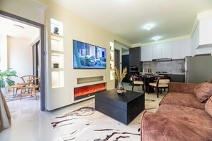 Living area - Misty spring Westlands Nairobi1 bedroom fully equipped gym and rooftop pool (Nairobi)
